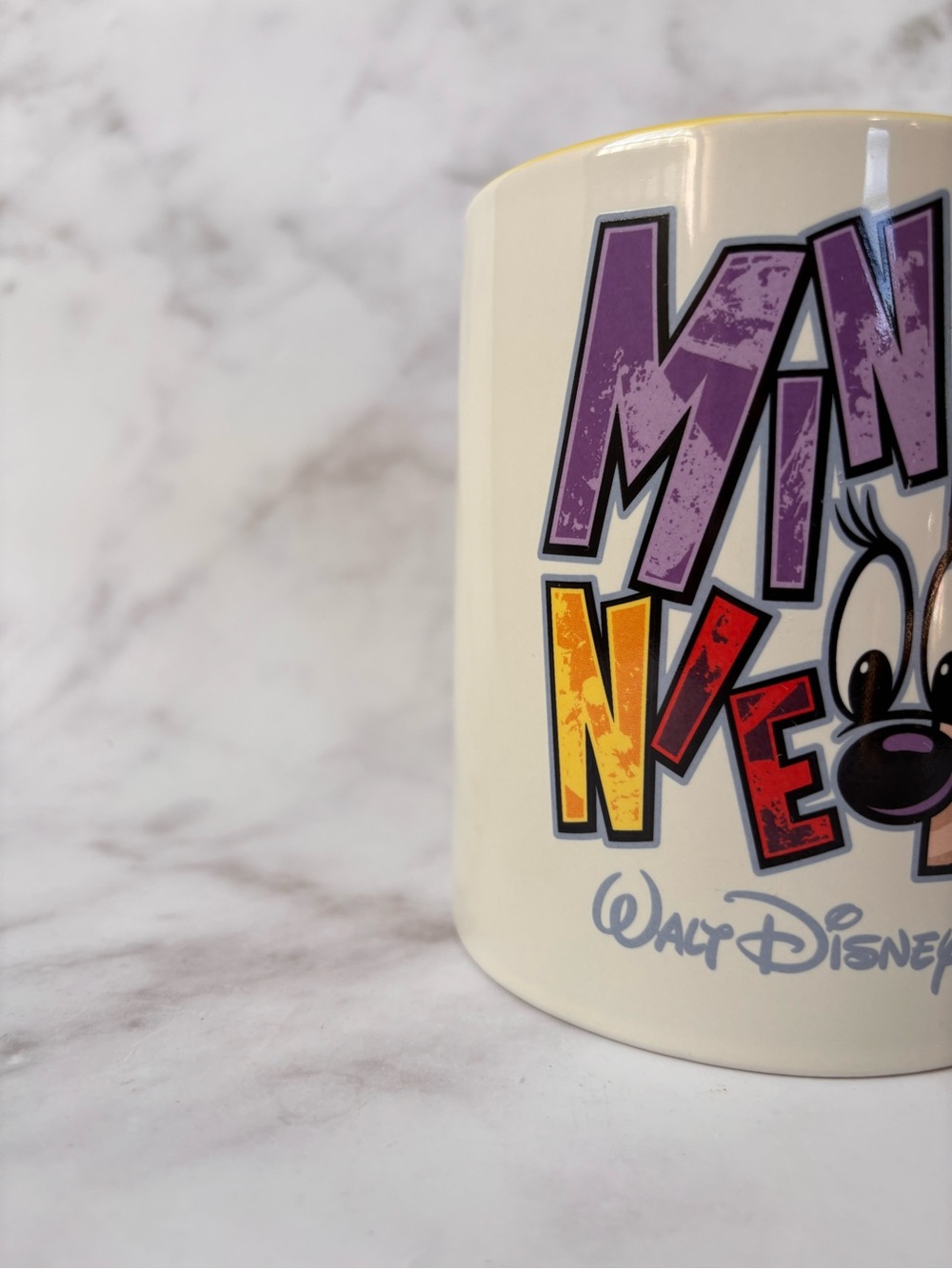 Walt Disney World Minnie Mouse Graphic Font Disneyland Resort Jumbo Mug Cup - Picture 3 of 7
